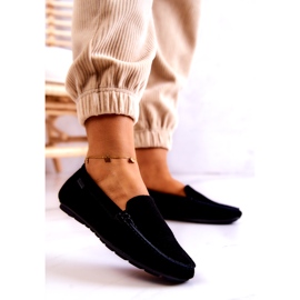 Dámské semišové mokasíny Big Star JJ274654 Black černá 2