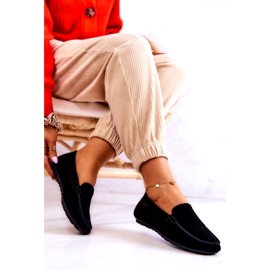 Dámské semišové mokasíny Big Star JJ274654 Black černý 3