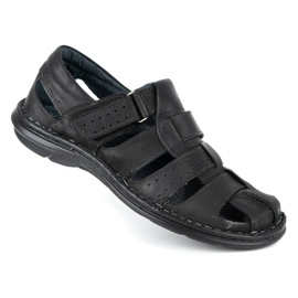 Olivier Černé pánské sandály 467 černá 2
