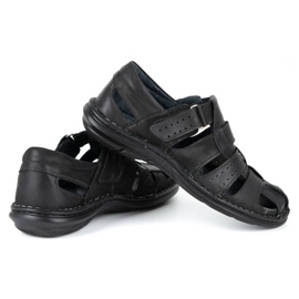 Olivier Černé pánské sandály 467 černý 4