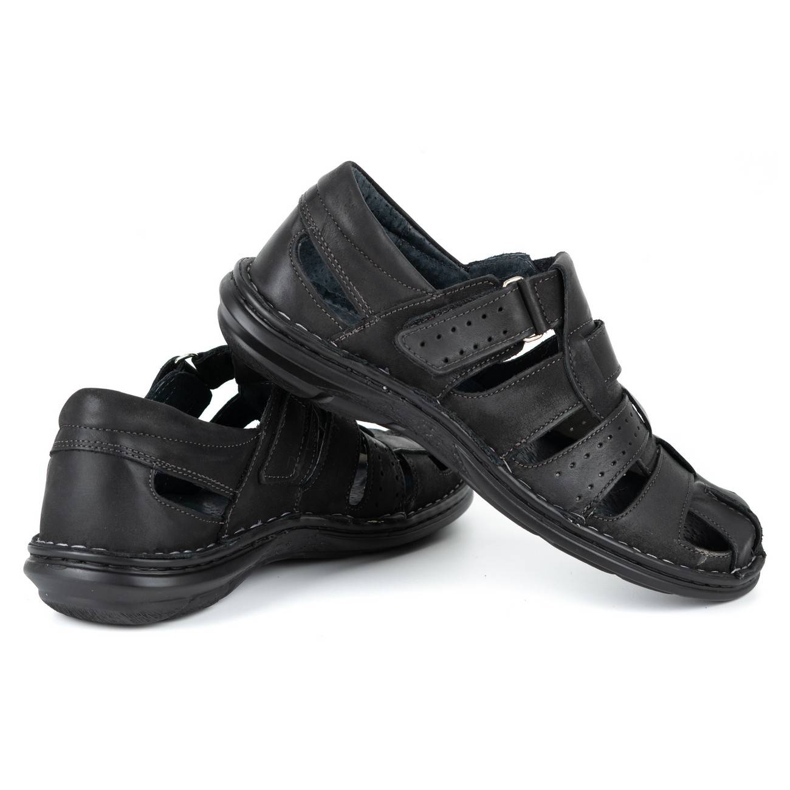 Olivier Černé pánské sandály 467 černá 4