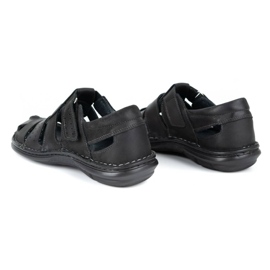 Olivier Černé pánské sandály 467 černá 5