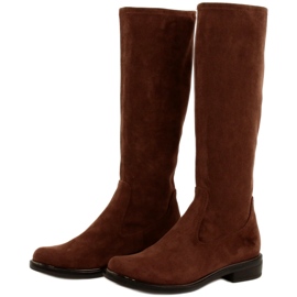 Caprice Dámské kozačky Stretch 25512-29 316 Dk Cognac Stre hnědý 2