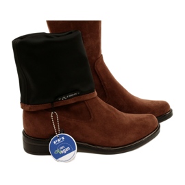 Caprice Dámské kozačky Stretch 25512-29 316 Dk Cognac Stre hnědý 5
