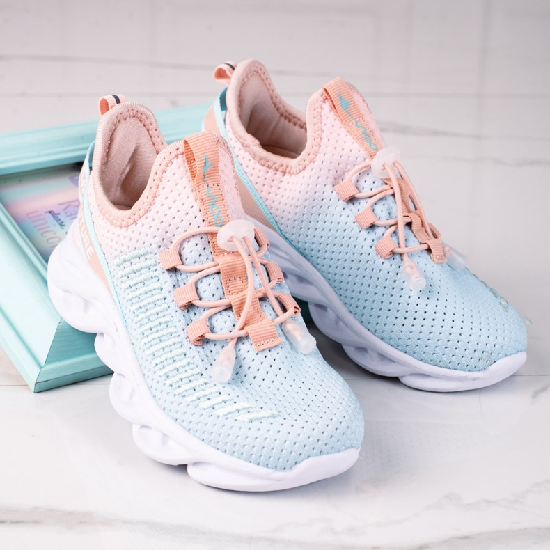 Dětská sportovní obuv Vico, dvoubarevný materiál modrý růžový 1 Dětská sportovní obuv Vico, dvoubarevný materiál modrý růžový 1