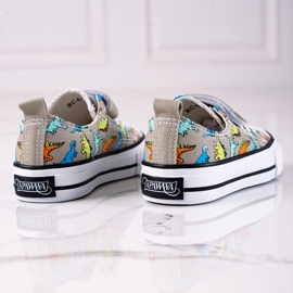 Chlapecké tenisky Shelovet šedé dinosaury šedá 1