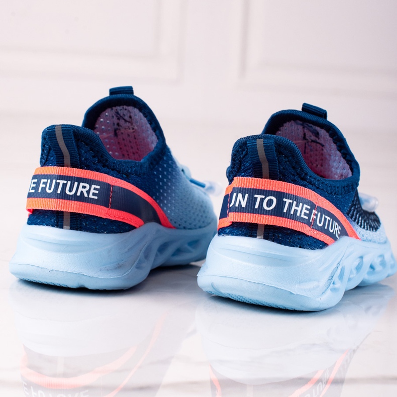 Dětská sportovní obuv Vico, dvoubarevný materiál modrý 2