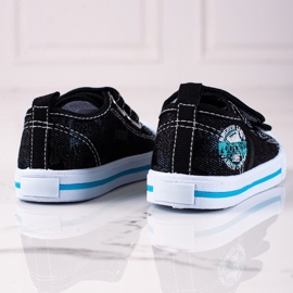 Chlapecké tenisky Shelovet na suchý zip černé černá 1