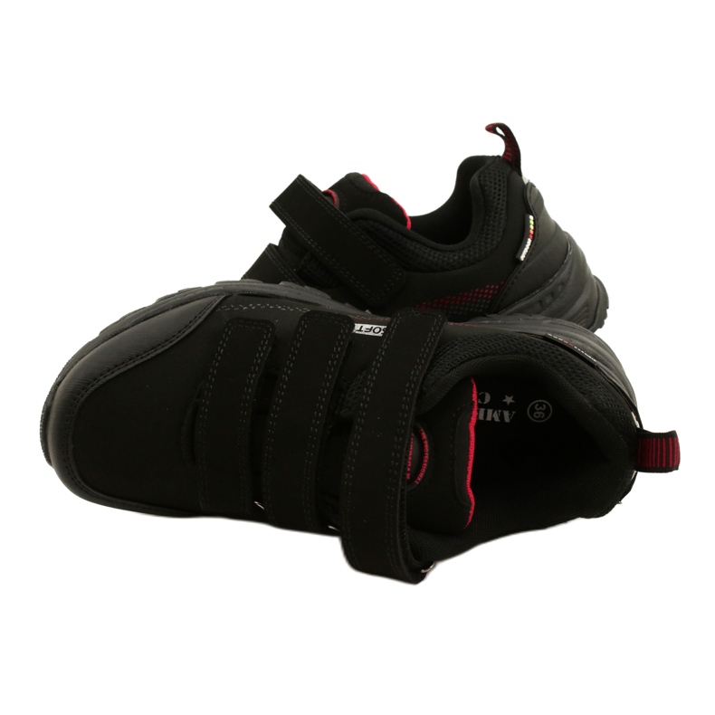 American Club Softshellová sportovní obuv na suchý zip American WT52/22 Black černá 4