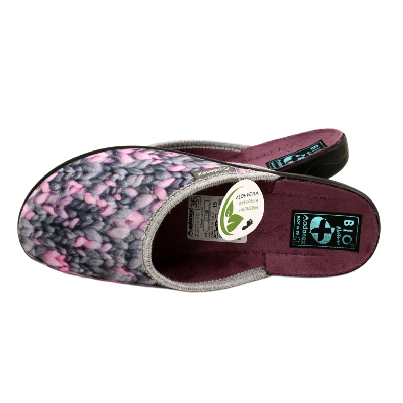 Adanex Pantofle s motivem Aloe Vera 27769 šedá 4