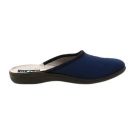 Adanex 27860 tmavě modré velurové pantofle modrý 2