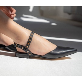 Marco Shoes Černé sandály s cvočky černý 2