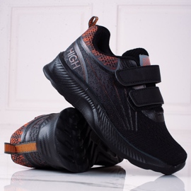 Chlapecké tenisky Shelovet s dvojitým suchým zipem černé černá 1