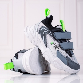 Chlapecké tenisky Shelovet se silnou podrážkou, světle šedé šedá 1