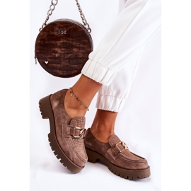 PL5 Módní semišové mokasíny Světle hnědé Rayhan béžový 2