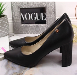 Lodičky na sloupku Vinceza W JAN126A černé černá 2