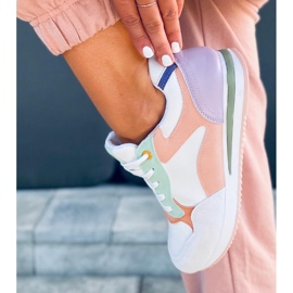 Dámské sportovní boty Pokki Purple bílý fialový zelená 1
