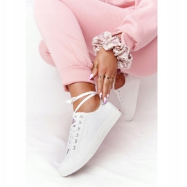 Big Star Dámské ekologické kožené tenisky Cross Jeans HH2R4001C bílé bílý 2