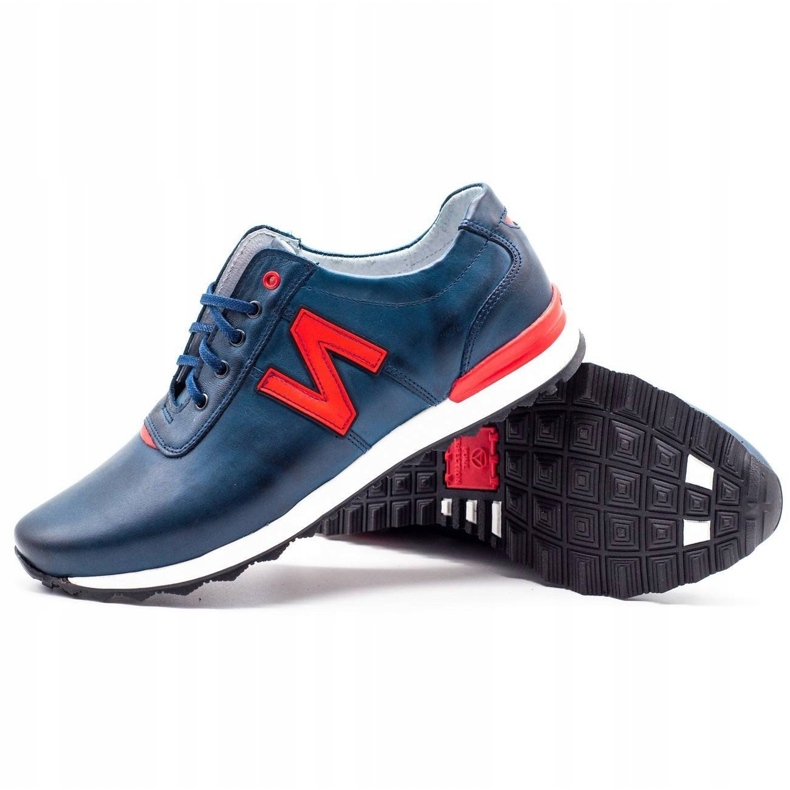 Joker Pánská obuv pro volný čas 301J tmavě modrá červené námořnická modrá 3