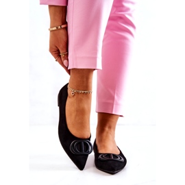 PS1 Semišové Baleríny V černém Neriso Spitz černá 2