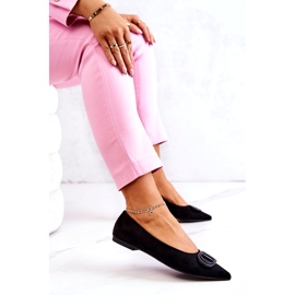 PS1 Semišové Baleríny V černém Neriso Spitz černá 6