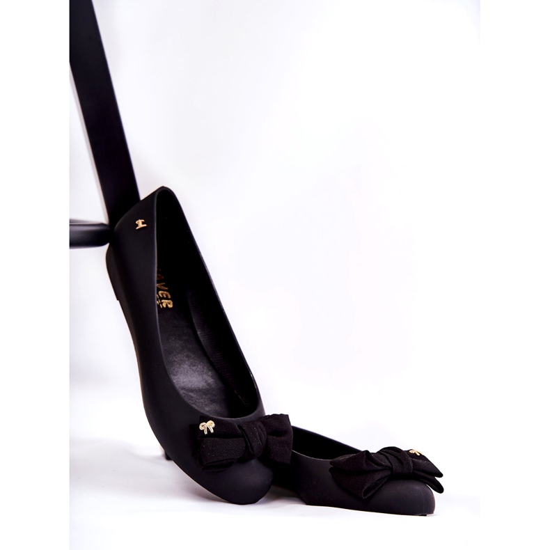 PH1 Dámské gumové baleríny Mašle Černá Fergie 5