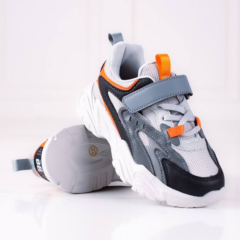 Chlapecké tenisky Shelovet na silné šedé platformě šedá vícebarevný 1