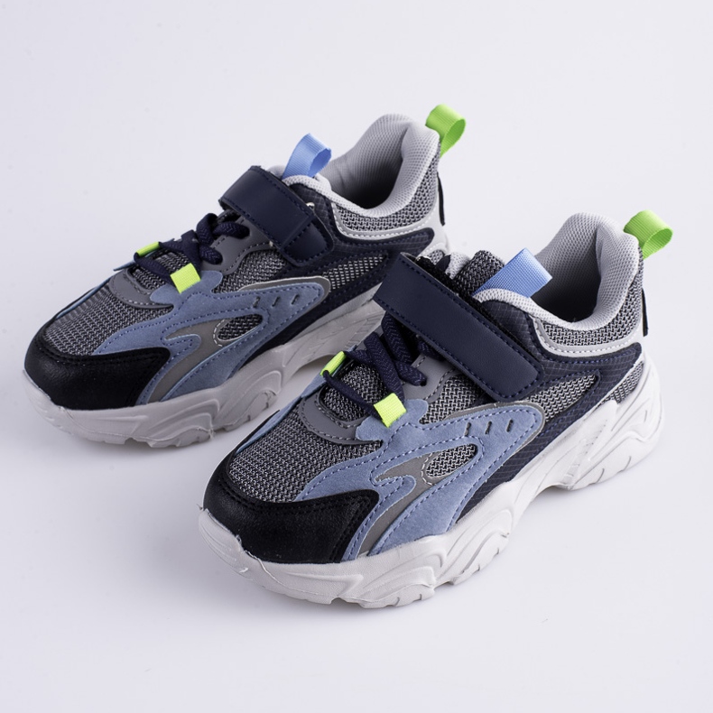 Chlapecké tenisky Shelovet na silné modré platformě námořnická modrá modrý vícebarevný 2