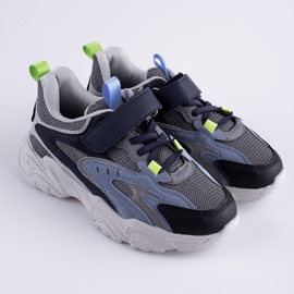 Chlapecké tenisky Shelovet na silné modré platformě námořnická modrá modrý vícebarevný 1