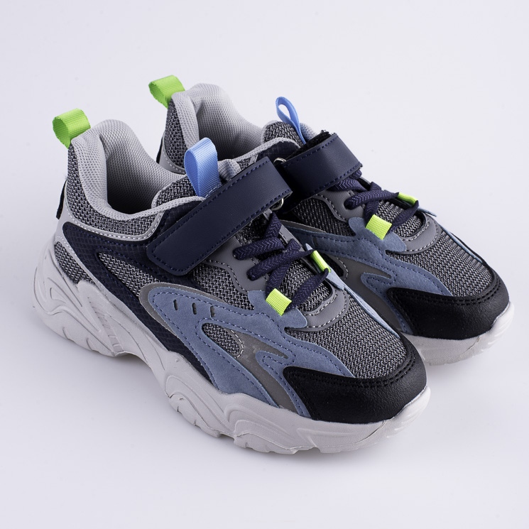 Chlapecké tenisky Shelovet na silné modré platformě námořnická modrá modrý vícebarevný 1