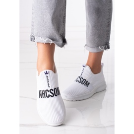 Dámské bílé textilní tenisky Shelovet bílý 1