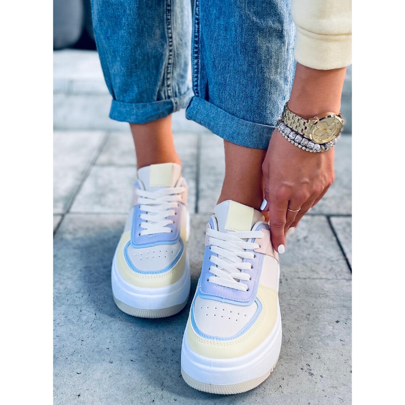 Dámské tenisky Dhara Yellow bílý modrý růžový vícebarevný žlutá 1