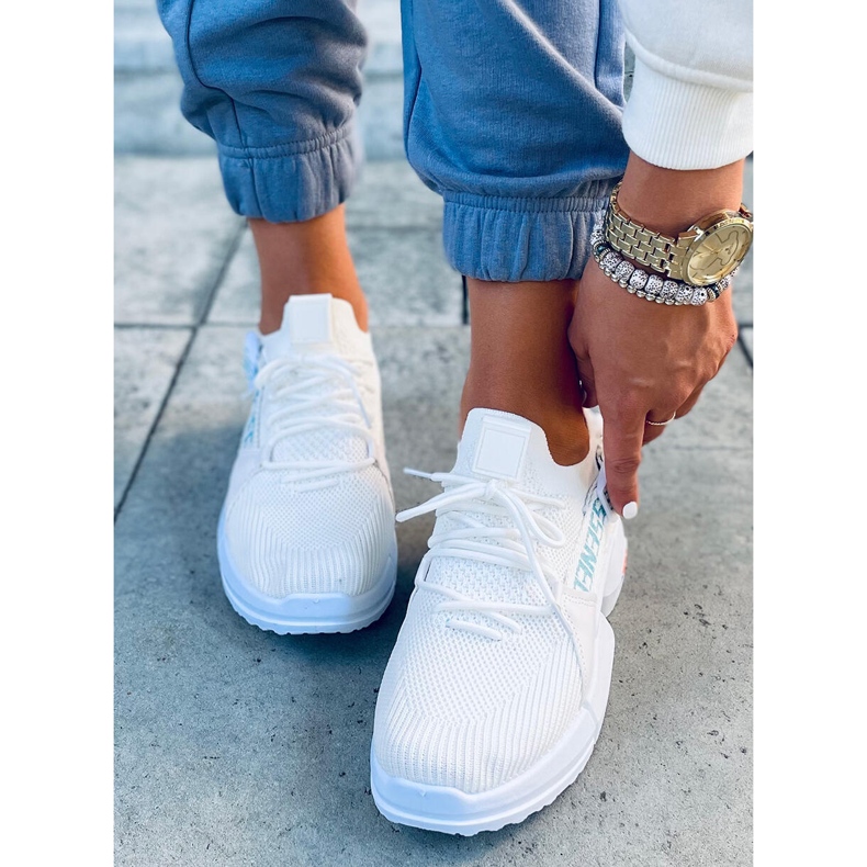 Sportovní boty Hiral White ponožky bílý 1 Sportovní boty Hiral White ponožky bílý 1