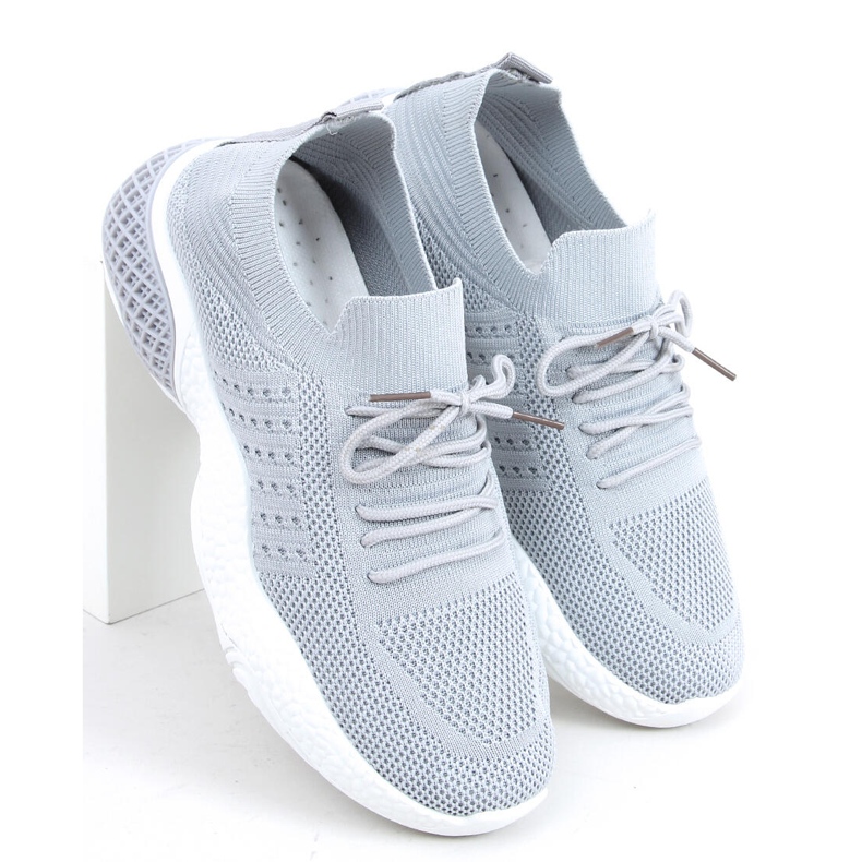 Šedé ponožky Yetto vícebarevný šedá 2