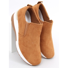 Boty na klínku Biflo Camel hnědý 2