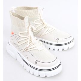 Ponožkové sportovní boty Malin Beige béžový 2