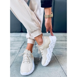 Ponožkové sportovní boty Indu Beige béžový 1 Ponožkové sportovní boty Indu Beige béžový 1