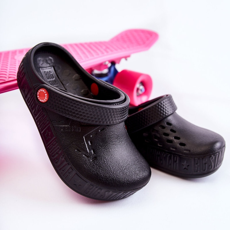 Dětské lehké pantofle Kroks Big Star II375001 Black černý 1