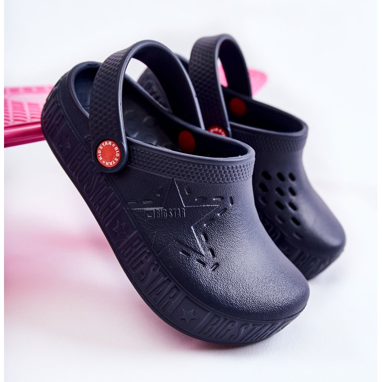 Dětské lehké pantofle Kroks Big Star II375002 Námořnická modrá modrý 1