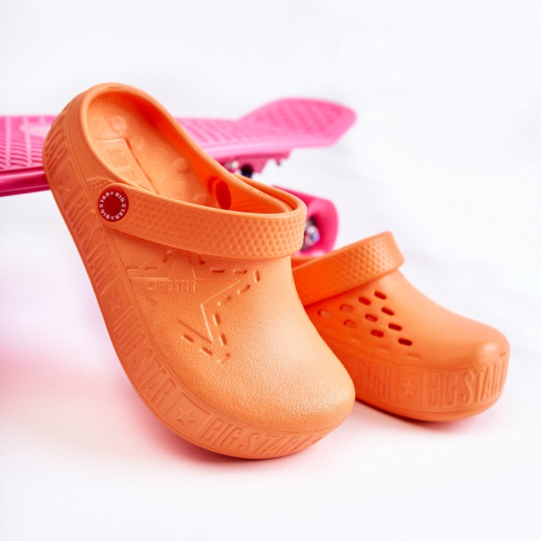 Dětské lehké pantofle Kroks Big Star II375008 Orange pomerančový 1