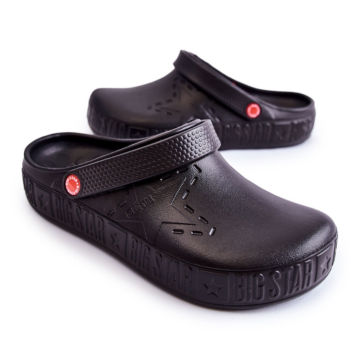 Pánské lehké pantofle Kroks Big Star II175001 Black černá 2