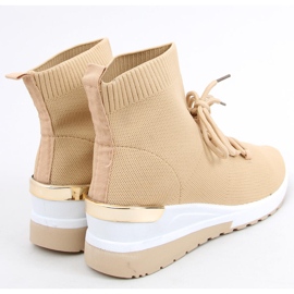 Ponožkové tenisky Katrin Khaki béžový 2 Ponožkové tenisky Katrin Khaki béžový 2