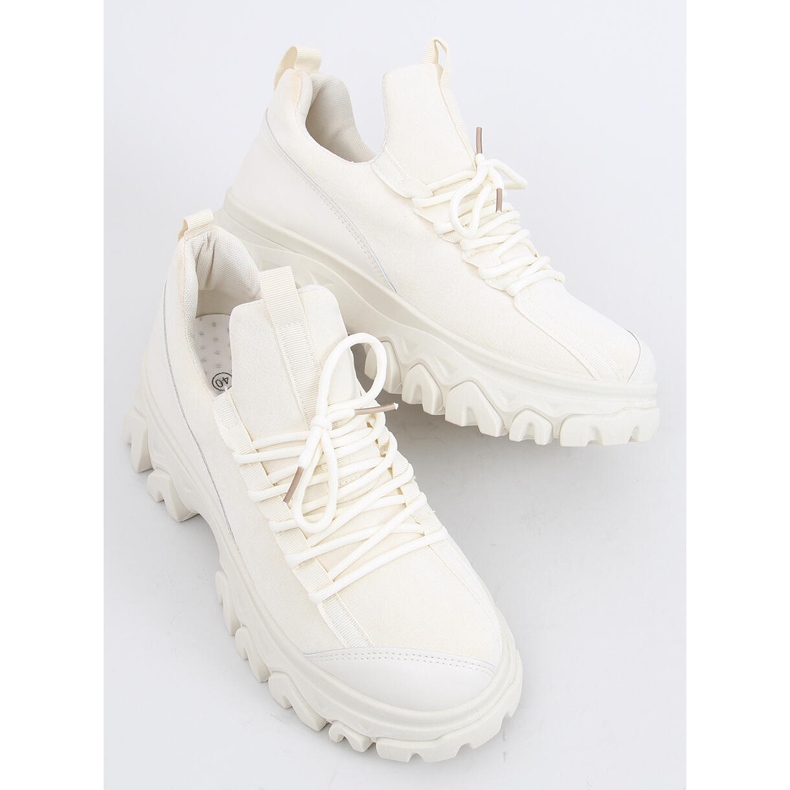 Sportovní boty Huggy Beige s vysokou podrážkou béžový 2