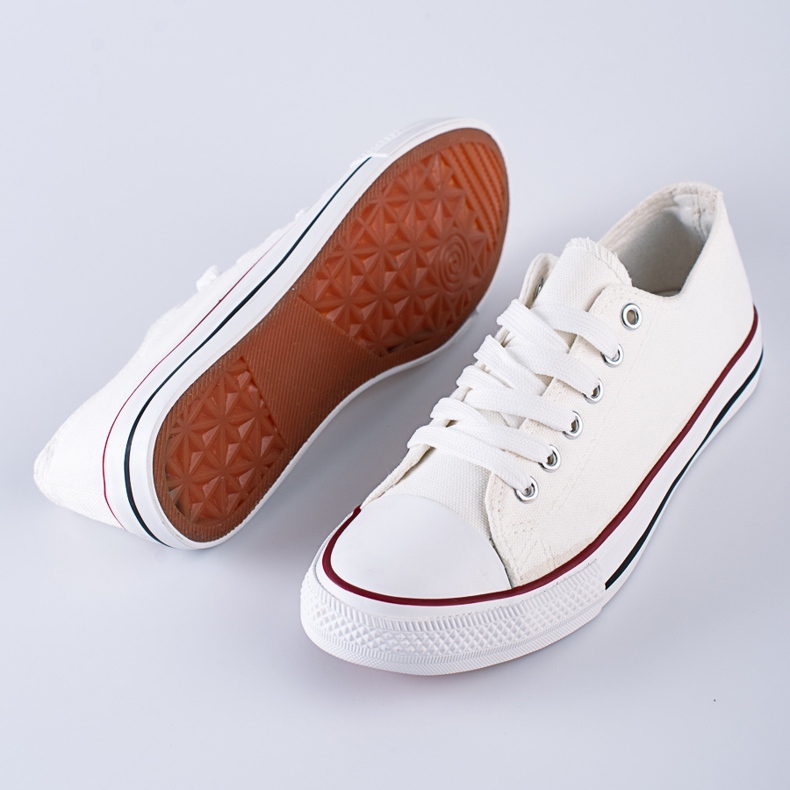 Klasické mládežnické bílé tenisky Shelovet bílý 1