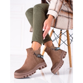 W. Potocki Béžové semišové dělnice Potocki béžový hnědý 1 W. Potocki Béžové semišové dělnice Potocki béžový hnědý 1