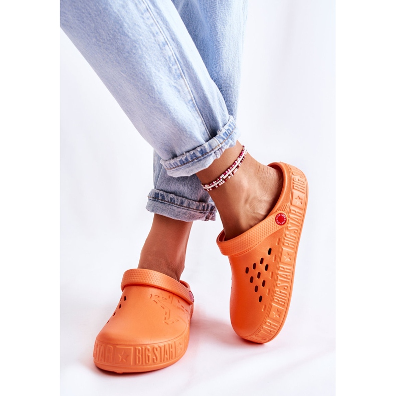 Dámské lehké pantofle Kroks Big Star II275005 Orange pomerančový 1