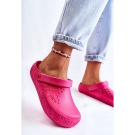 Dámské lehké pantofle Kroks Big Star II275007 Fuchsia růžový 2