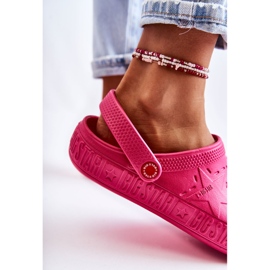 Dámské lehké pantofle Kroks Big Star II275007 Fuchsia růžový 5
