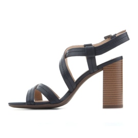 Černé klasické sandály Geox D Audalies HSA D824WA 000TU C4002 černá 3