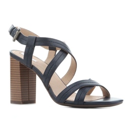 Černé klasické sandály Geox D Audalies HSA D824WA 000TU C4002 černá 4